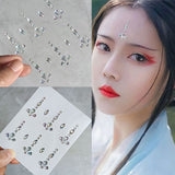 Face Tattoo Eyeshadow Stickers Nail Stickers 3D Pearl Face Jewels Diamond Decoration Self Adhesive Body Brow Makeup DIY Beauty