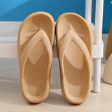 Flip Flops Wholesale Summer Casual Thong Slippers Outdoor Beach Sandals EVA Flat Platform Comfy Shoes Women Couple Thick Soled