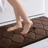 Memory Foam Bath Mat Anti-Slip Shower Carpet  Soft Foot Pad Decoration Floor Protector Absorbent Quick Dry Bathroom Rug