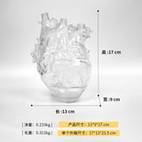 Heart Shape Flower Vase Resin Vase Dried Flower Container Vases Pots Body Sculpture Desktop Flower Pot Home Decoration Ornaments