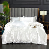 Light Luxury Satin Duvet Cover Rayon Quilt Cover Single Double 228*228  No Pillowcase  Bedding Set