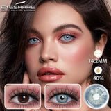 Natural Color Contact Lenses for Eyes 2pcs Gray Eyes Lenses Yearly Fashion Brown EyeContacts Lens Colored Eye Contacts