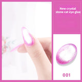 Laser Rainbow Cat Eye Gel Magnetic Nails Polish Reflective Sparkling Glitter Gel Can Be Use on Any Color Nail Accesorios
