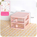 Children Hair Accessories Storage Box Organizer Plastic Drawer Desktop Hair Clip Jewelry Head Rope Rubber Band Organizer Box