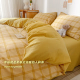 Bedding Set  2 Bedrooms Sheet Duvet Cover Linens Bedspread Euro Nordic 150 Beds for Girls King Size Luxury Pillowcase Cute Bed