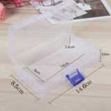 Large-Capacity Transparent Plastic Cosmetics Storage Box Holder Case Display Organizer Container  Small Accessory