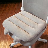 Soft Smooth Short Plush Thicken Chair Cushion Office Seat-Back Cushion Girls' Cute Seat Cushion Living Room Tatami Cushion