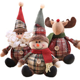 Cute Christmas Santa Snowman Deer Doll Decoration Gift Doll Christmas Tree Hanging Ornament New Year Xmas Home Decoration