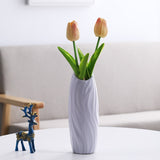 Nordic Style Flower Vase Living Room Decoration Ornaments Modern Origami Plastic Vases Pot for Flower Arrangements Home Decor