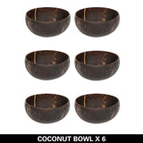 Natural Coconut Bowl Wooden Handmade Coconut Bowls for Eating Tableware with Spoon Dessert Fruit Salad Mixing Rice 12-15cm