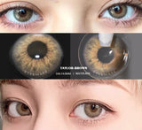 Color Contact Lenses For Eyes 2pcs Natural Colored Lens Blue Pink Beauty Contact Lenses Eye Yearly Cosmetic Color Lens