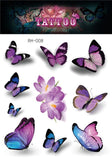 Fairy Butterfly Wings Shiny Tattoo Sticker Waterproof Eyes Face Hand Body Art Fake Tattoos Women Makeup Dance Music Festival