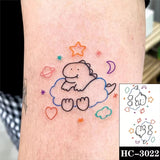 Waterproof Temporary Tattoo Stickere Black Hand Drawn Heart Design Body Art Fake Tattoo Flash Tattoo Wrist Ankle Female