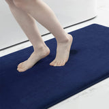 Memory Foam Bath Mat Anti-Slip Shower Carpet  Soft Foot Pad Decoration Floor Protector Absorbent Quick Dry Bathroom Rug