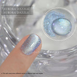 Crystal Stone Cat Eye Magnetic Nail Art Gel New Dazzle Shimmer Color Gel Semi Permanent Uv Varnish Nail Polish Top Coat Uv Gel