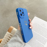 Soft Love Heart Phone Case For iPhone 11 12 13 14 Pro Max XS Max X XR 7 8 Plus SE Shockproof Bumper Silicone Back Cover
