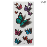 Waterproof Temporary Tattoo Sticker Small Butterfly Body Art Fake Tattoo Flash Tattoo Clavicle Female