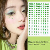 Face Tattoo Eyeshadow Stickers Nail Stickers 3D Pearl Face Jewels Diamond Decoration Self Adhesive Body Brow Makeup DIY Beauty