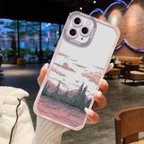 Clear Landscape Phone Case For iPhone 13 Pro Max Case For iPhone 11 12 14 Pro Max XR XS Max 7 8 Plus SE 12 13 Mini Scenery Cover