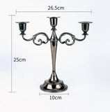 Ou a metal candlestick first three head five metals, wrought iron candlestick, furnishing articles romantic wedding retro candle