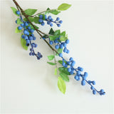 1PC Artificial Berry Fruit DIY Flowers Cheap Blue Berry Christmas Home Wedding Decoration Fake Artificial Flower Arrangement