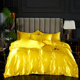 Light Luxury Satin Duvet Cover Rayon Quilt Cover Single Double 228*228  No Pillowcase  Bedding Set