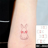 Waterproof Temporary Tattoo Stickere Black Hand Drawn Heart Design Body Art Fake Tattoo Flash Tattoo Wrist Ankle Female