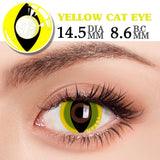 2PCS/Pair Yellow Lenses For Eyes Cosplay Anime Accessories Pupils Beauty Contact Lenses Makeup Natural Eye Color Lens