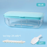 1pcs Silicone Ice Mold and Storage Box 2 In 1 Ice Cube Tray Making Mould Box Maker Bar Kitchen Accessories Utensils Home Gadgets