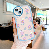 Flower Lens Protect Cases For iPhone 11 12 13 14 Pro Max Phone Case iPhone11 Fundas iPhone14 Plus 11Pro Promax Soft Back Cover