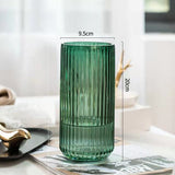 Transparent Glass Flower Vase Tree Pattern Rock Vase Flowers Water Flower Growers Living Room Table Decoration Crafts