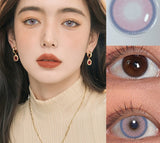 Color Contact Lenses For Eyes 2pcs Natural Colored Lens Blue Pink Beauty Contact Lenses Eye Yearly Cosmetic Color Lens