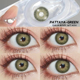 Myopia Color Contact Lens Degree 2Pcs Prescription Lenses for Eyes Natural Cosmetic Diopters Yearly Contact Lens