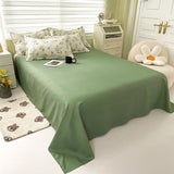 Soft Bedding Set Nordic  Washed Cotton Linen Duvet Cover  Plant Pattern Home Textile Queen King Cover Pillowcase Bed
