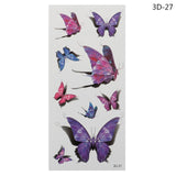 Waterproof Temporary Tattoo Sticker Small Butterfly Body Art Fake Tattoo Flash Tattoo Clavicle Female