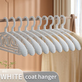 10PCS Retro Wide-Shoulder Non-Slip Hanger Closet Organizer Hangers For Clothes Organizer Drying Rack for Coat Wardrobe Storage