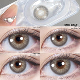 Myopia Color Contact Lens Degree 2Pcs Prescription Lenses for Eyes Natural Cosmetic Diopters Yearly Contact Lens