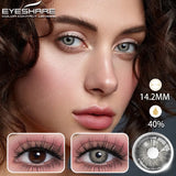 Natural Color Contact Lenses for Eyes 2pcs Gray Eyes Lenses Yearly Fashion Brown EyeContacts Lens Colored Eye Contacts