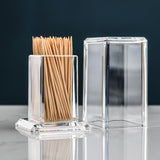 Acrylic Toothpick Bottle For Home Kitchen Storage Gadgets Creative Portable Toothpick Box hotel Toothpick Storage Box