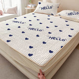 Summer Latex Ice Mat Bed Mattress Cool Cartoon Mattress Pad Air Conditioner Soft Cool Bedding Set Non-slip Pad 150