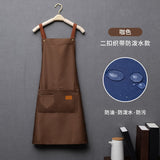 New Fashion Kitchen Aprons for Woman Men Chef Work Apron for Grill Restaurant Bar Shop Cafes Beauty Nails Studios Uniform