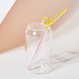 Glass Straws Twist Reusable Straws Heat Resistant Glass Straw Drinking Milk Tea Long Stem Glass Staw