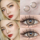 1Pair Myopia Lenses Color Contact Lenses for Eyes Lenses With Diopters Prescription Fashion Lenses Blue Eye Lenses