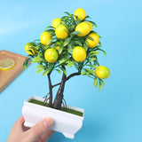 Artificial Lemon Plants Potted Fake Flower For Home Party And Garden Decoration