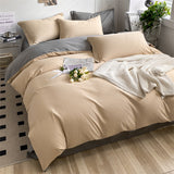 heart four-piece Brushed Washed Cotton Green Bed Set Flat Sheet Pillowcase Quilt Cover Bed Linen Flower Duvet Covers