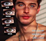 1 Pair Colored Contact Lenses for eyes/men Natural Look Fast Delivery BLUE Eye Lenses Gray Contact Green Eye Lenses