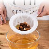 100/200/400 Mesh Kitchen Ultra-fine Mesh Strainer Soy Milk Wine Filter Bag Nut Bag Tea Coffee Oil Yogurt Reusable Filter Net