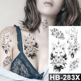 Waterproof Temporary Tattoo Sticker I Love You Flash Tattoos Lip Print Butterfly Flowers Body Art Arm Fake Sleeve Tatoo Women
