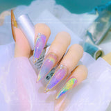 Laser Rainbow Cat Eye Gel Magnetic Nails Polish Reflective Sparkling Glitter Gel Can Be Use on Any Color Nail Accesorios