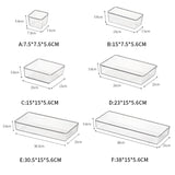 Transparent Desk Acrylic Storage Box Drawer Organizers  Jewelry Makeup Organizer For Cosmetic Closet Organizer For Small Things